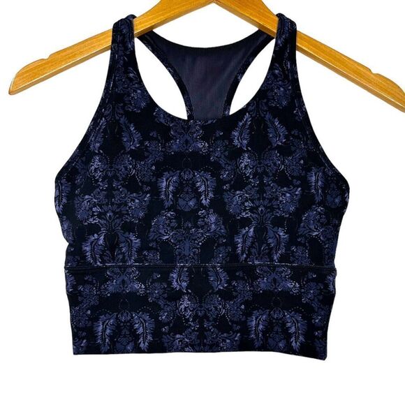 Stori Perseverance Long Line Sports Bra Damask Onyx Size 2 - Picture 1 of 4